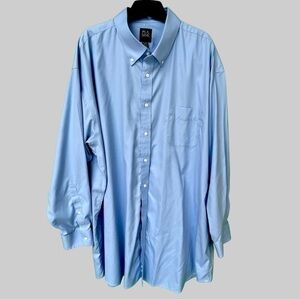 Jos a Bank Blue Traveler Dress Shirt. 18.5 neck size.